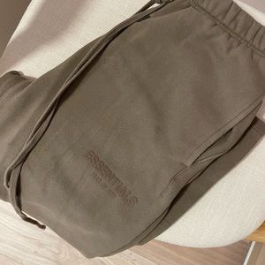 Essentials Brown / wood sweatpants relaxed pants